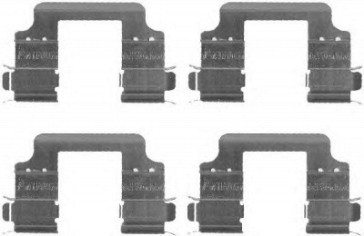 HELLA PAGID 8dz355203321 -  Комплектующие, колодки дискового тормоза